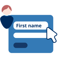 Icon for display first name